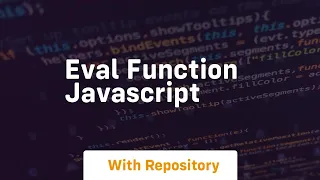 Eval function javascript