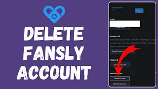 How to Delete Fansly Account (2024) | Remove Fansly Account