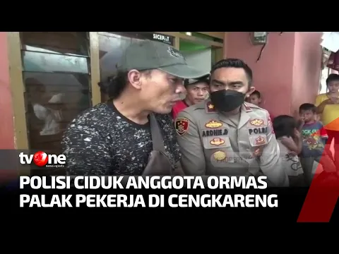 Tanpa Perlawanan, Anggota Ormas Palak Buruh Digiring Polisi
