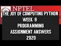 The Joy of Computing using Python WEEK-9 All programming assignments NPTEL