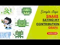 Snake animation github contribution graph GitHub Action