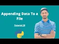 How to append data to a file in Python