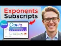 How To Type Exponents And Subscripts In Canva Easy Guide