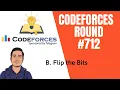 Codeforces Round B-Flip the Bits explanation in Hindi