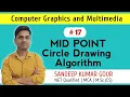 Mid Point Circle Drawing Algorithm 8 Way symmetry of circle