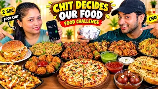 Chit Decide Our Food Bites Challenge | Pizza, Tandoori Momo, Noodle, Burger, Kulche | Food Challenge