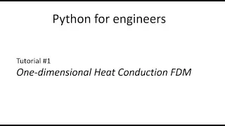 Python - Heat Conduction 1D