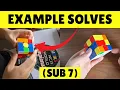 3x3 Example Solves From a Sub 7 Solver