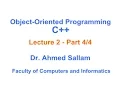 Object-Oriented Programming with C - Lecture 2 Part