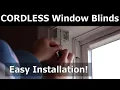 How to Install CORDLESS Window Blinds FAUX WOOD Inside Window Mount