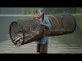 Download Lagu Brave Girl Catches Giant Fish in Majestic River | Amazing Fishing Skills of Country Girl