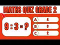 Fun and Easy Maths Quiz for Grade 2 Test Your Skills with 20 Questions