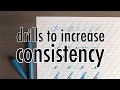 How to increase consistency in your brush calligraphy YouTober Day 9
