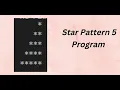 Star Pattern 5 Program in C Language