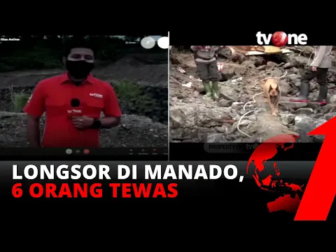 Longsor Landa Manado, Enam Orang Ditemukan Tewas di Tiga Lokasi Terpisah