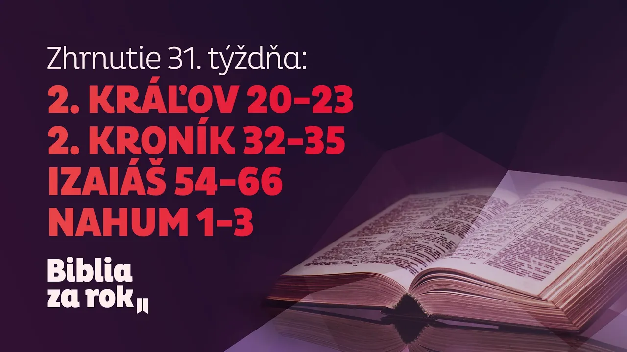 Zhrnutie 31. týždňa - Biblia za rok episode artwork