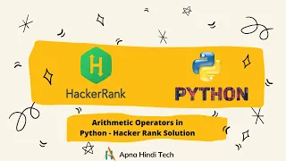 Arithmetic Operators in Python - Hacker Rank Solution Hindi