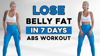 30 MIN STANDING ABS CARDIO Tabata Workout Lose Belly Fat Get Abs No Jumping
