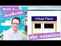 JavaScript tutorial Music in abc notation Coding course for beginners