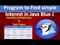 Simple Interest In Java Blue J