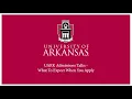 Admissions Talks What To Expect When You Apply
