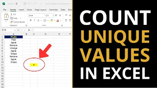 How to COUNT UNIQUE VALUES in Excel 2 Easy Ways
