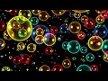 4K Screensaver Colorful Glowing Balloons Floating in Dark Space 8 Hours No Sound