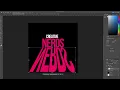 How to create long shadow text effect using Photoshop