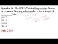 The IEEE-754 double-precision format to represent floating point numbers -