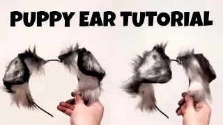 DIY puppy ear tutorial kemonomimi inumimi faux ears