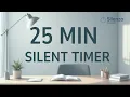 25 Minute Silent Countdown Timer No Music Minimal Cozy Background