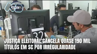 Quase 190 mil títulos de eleitor foram cancelados em Santa Catarina