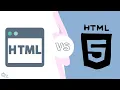 Difference Between HTML and HTML5 How HTML5 Is Better Than HTML - Explained Simply