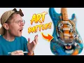 Download Lagu I Challenge 4 Artists to a MUSIC INSTRUMENT Art Battle!