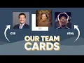 Our Team Cards using HTML and CSS