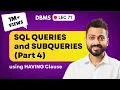 Lec-71 SQL Queries and Subqueries part-4 Having clause Database Management System
