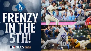FULL 5th INNING: Dodgers take the lead back from the Brewers! 😳 | 2026 NLCS Game 2 MLB Highlights