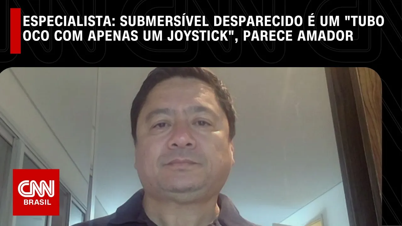 Submarino desparecido é "tubo oco com apenas um joystick", parece amador, diz especialista| NOVO DIA