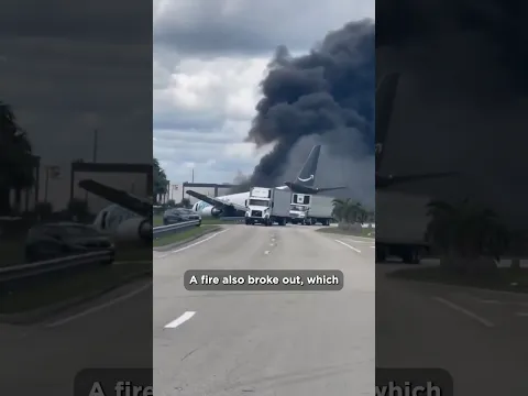 BREAKING: Airplane Crashes into Cars in Miami!