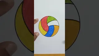 COLORING PAGE VOLLEYBALL