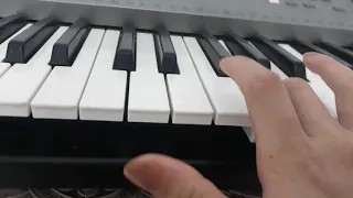 عزف ترنيمة مين ساكن فى قلبك مين عزف بطئ للمبتدئين 