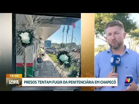 Tentativa de fuga na Penitenciária Industrial de Chapecó: sete presos envolvidos