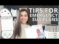 Simple Tips for Making Emergency Sub Plans Couch Potato Book