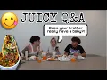 JUICY Q\u0026A w/ Britney's Brother!! (BIRRIA TACOS MUKBANG)
