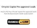 How to Pull Chrysler Capital Scored Leads
