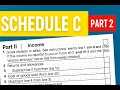 Part 2 Schedule C for Uber DoorDash Vehicle Mileage and Home Office Explained