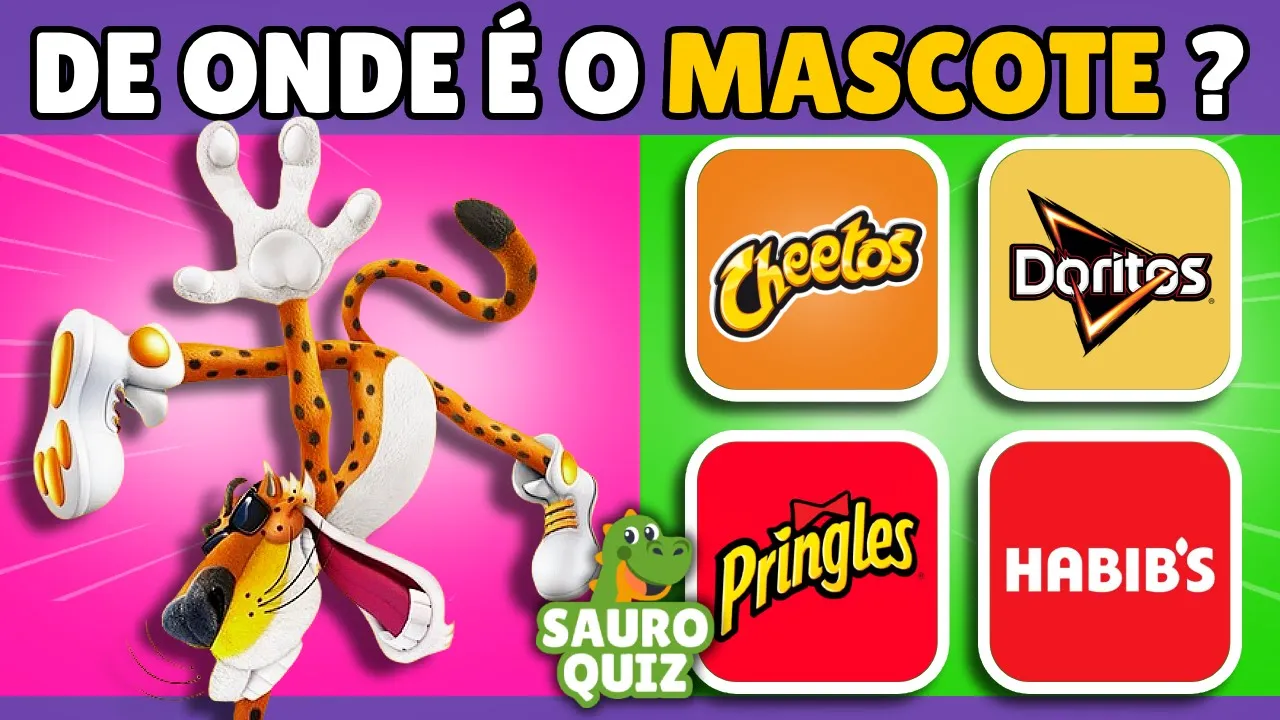 ???? DE ONDE É ESSE MASCOTE ? Apenas 3% das pessoas acerta todos | #quiz