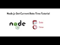 How To Get Current Date And Time In Node js