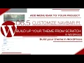 Customize the Navigation Menu-WordPress theme from Scratch