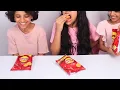تحدي الأكل بدون يدين ضد يد واحدة ضد يدين ! 🖐 شفا ضد غزل وريم🤣 no hand vs one hand eating challenge